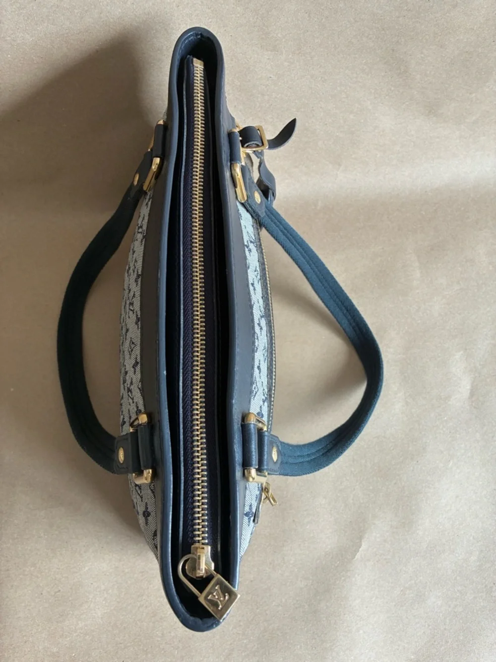 Louis Vuitton Blue Monogram Lin Lucille PM Bag